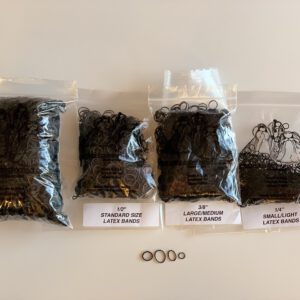 Lateksilenksut,  koko (M), pieni pussi n. 170 kpl